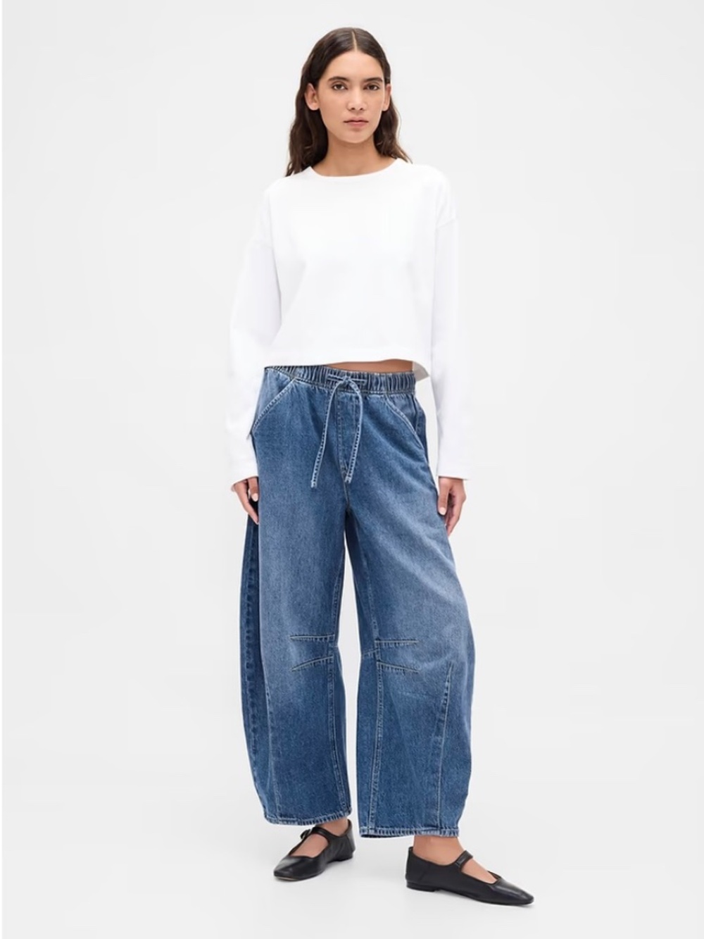NWT Gap Mid Rise UltraSoft Easy Horseshoe Jeans in Size S-Tall